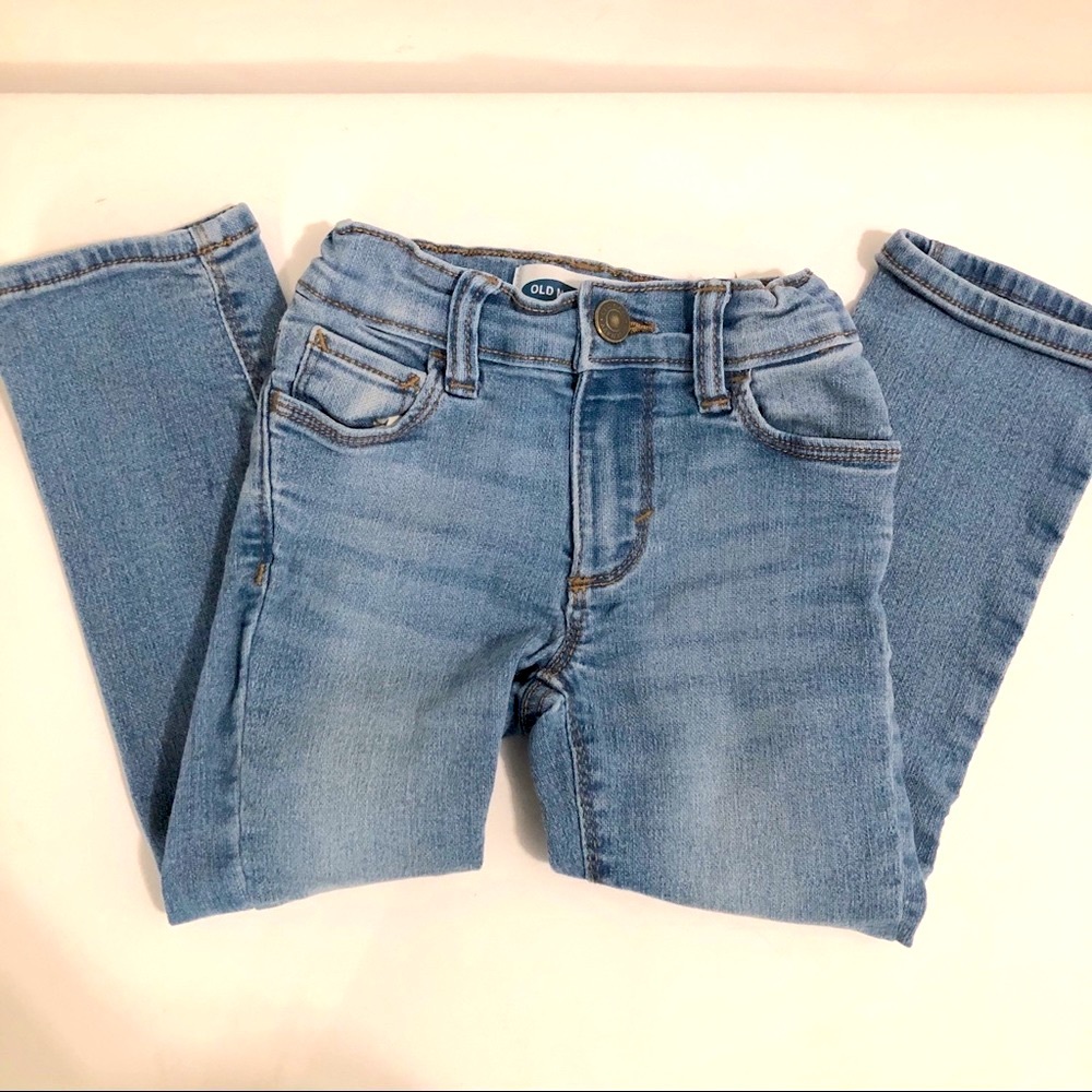 OLD NAVY Kids Slim Adjustable Button Waist Skinny Jeans